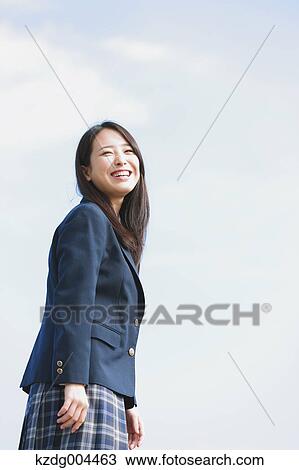 Japanese high-school student portrait View Large Photo Image Stock Image - Japanese high-school student portrait. Fotosearch