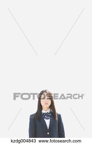 Japanese high-school student portrait View Large Photo Image Stock Image - Japanese high-school student portrait. Fotosearch