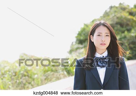 Japanese high-school student portrait View Large Photo Image Stock Photo - Japanese high-school student portrait. Fotosearch