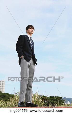 Japanese high-school student portrait View Large Photo Image Stock Photograph - Japanese high-school student portrait. Fotosearch