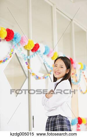 Japanese high-school student portrait View Large Photo Image Stock Photography - Japanese high-school student portrait. Fotosearch