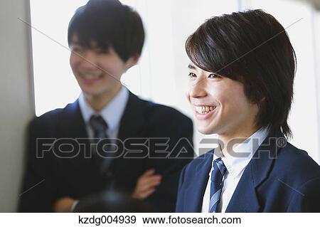 Japanese high-school students after class View Large Photo Image Stock Photo - Japanese high-school students after class. Fotosearch