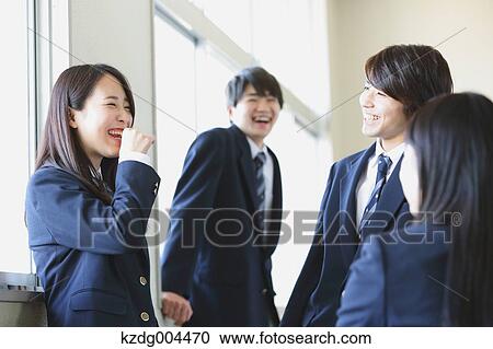 Japanese high-school students during a lesson View Large Photo Image Stock Image - Japanese high-school students during a lesson. Fotosearch