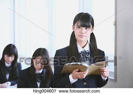 Japanese high-school students during a lesson View Large Photo Image Stock Photo - Japanese high-school students during a lesson. Fotosearch