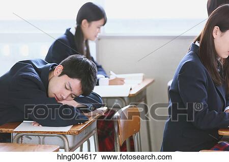 Japanese high-school students during a lesson View Large Photo Image Stock Photo - Japanese high-school students during a lesson. Fotosearch