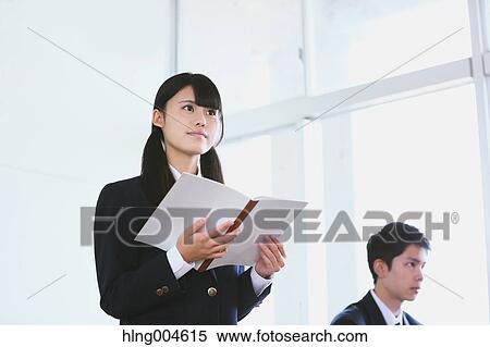 Japanese high-school students during a lesson View Large Photo Image Stock Photography - Japanese high-school students during a lesson. Fotosearch