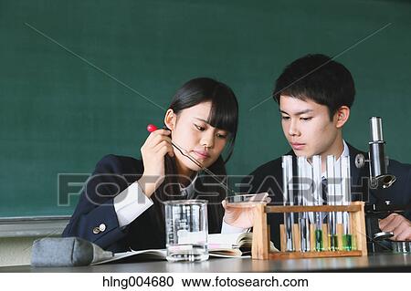 Japanese high-school students in empty classroom View Large Photo Image Stock Image - Japanese high-school students in empty classroom. Fotosearch
