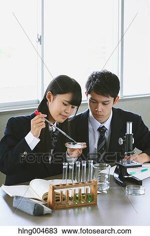 Japanese high-school students in empty classroom View Large Photo Image Stock Image - Japanese high-school students in empty classroom. Fotosearch