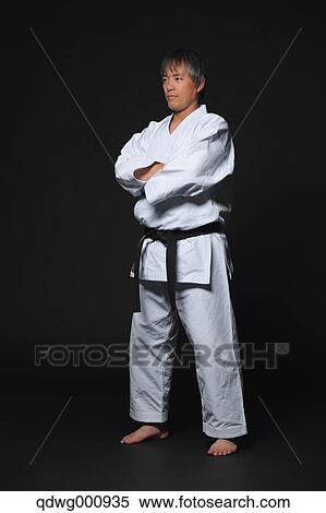 Japanese karate master View Large Photo Image Stock Photography - Japanese karate master. Fotosearch