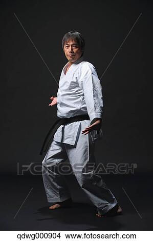 Japanese karate master training View Large Photo Image Picture - Japanese karate master training. Fotosearch