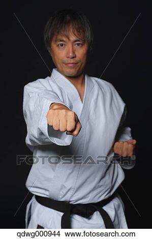 Japanese karate master training View Large Photo Image Picture - Japanese karate master training. Fotosearch