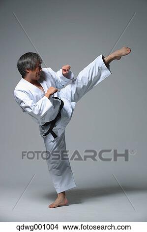 Japanese karate master training View Large Photo Image Picture - Japanese karate master training. Fotosearch