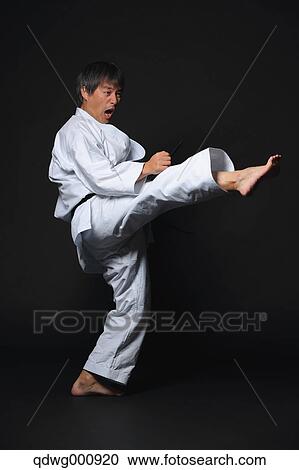 Japanese karate master training View Large Photo Image Stock Image - Japanese karate master training. Fotosearch