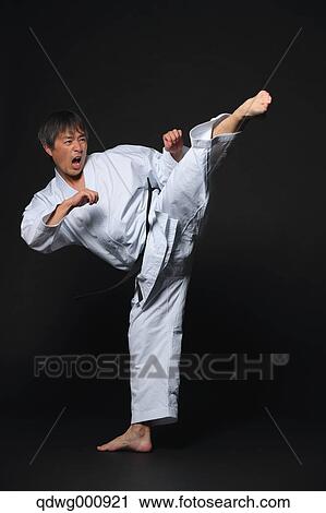 Japanese karate master training View Large Photo Image Stock Image - Japanese karate master training. Fotosearch