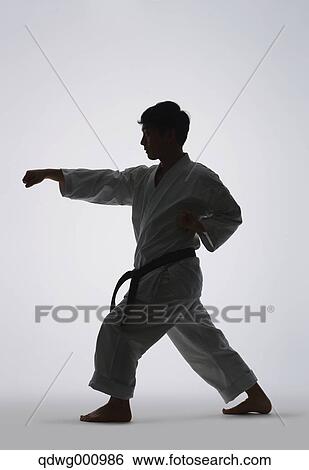 Japanese karate master training View Large Photo Image Stock Photograph - Japanese karate master training. Fotosearch