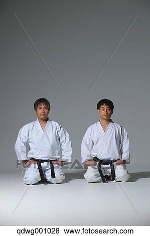 Japanese karate masters View Large Photo Image Stock Photo - Japanese karate masters. Fotosearch