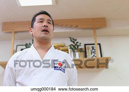 Japanese karate teacher in uniform View Large Photo Image Picture - Japanese karate teacher in uniform. Fotosearch
