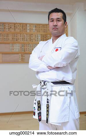 Japanese karate teacher in uniform View Large Photo Image Picture - Japanese karate teacher in uniform. Fotosearch