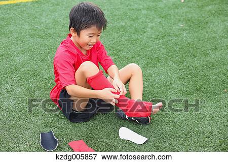 Japanese kid at soccer field View Large Photo Image Stock Photo - Japanese kid at soccer field. Fotosearch