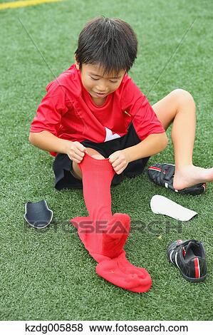 Japanese kid at soccer field View Large Photo Image Stock Photo - Japanese kid at soccer field. Fotosearch