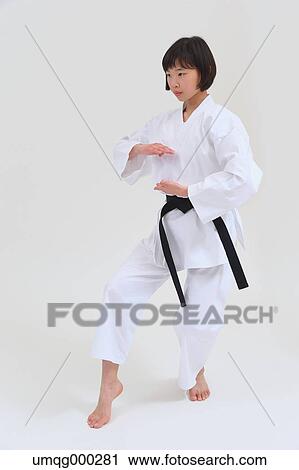 Japanese kid in karate uniform on white background View Large Photo Image Stock Image - Japanese kid in karate uniform on white background. Fotosearch