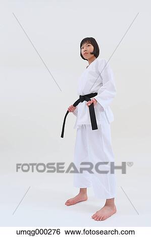 Japanese kid in karate uniform on white background View Large Photo Image Stock Photograph - Japanese kid in karate uniform on white background. Fotosearch
