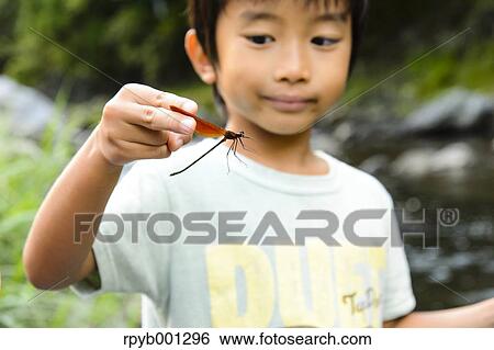 Japanese kid playing at the river View Large Photo Image Stock Photograph - Japanese kid playing at the river. Fotosearch