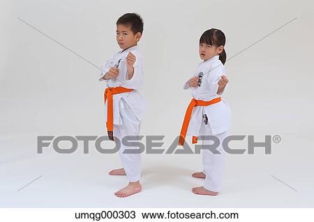 Japanese kids in karate uniform on white background View Large Photo Image Stock Image - Japanese kids in karate uniform on white background. Fotosearch