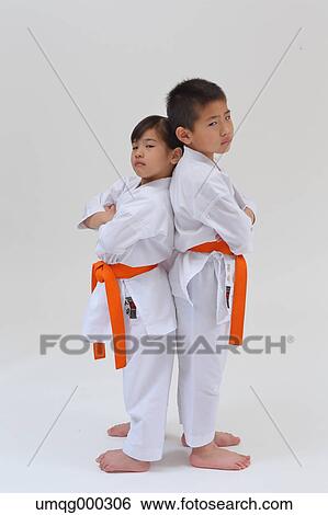 Japanese kids in karate uniform on white background View Large Photo Image Stock Photograph - Japanese kids in karate uniform on white background. Fotosearch