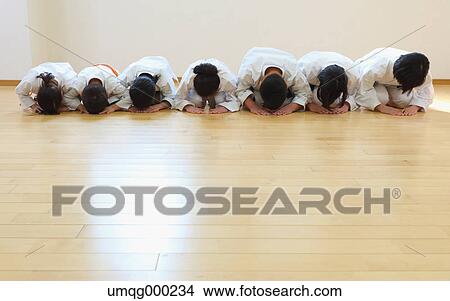 Japanese kids karate class View Large Photo Image Picture - Japanese kids karate class. Fotosearch