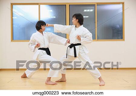 Japanese kids karate class View Large Photo Image Stock Image - Japanese kids karate class. Fotosearch