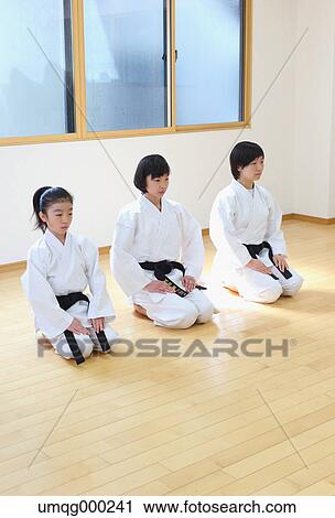 Japanese kids karate class View Large Photo Image Stock Image - Japanese kids karate class. Fotosearch
