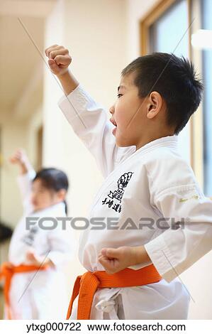 Japanese kids karate class View Large Photo Image Stock Image - Japanese kids karate class. Fotosearch