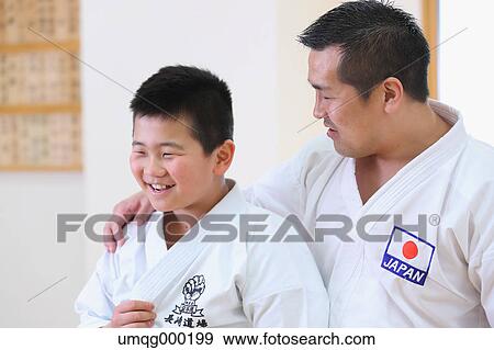 Japanese kids karate class View Large Photo Image Stock Photo - Japanese kids karate class. Fotosearch
