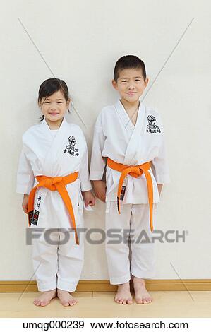 Japanese kids karate class View Large Photo Image Stock Photo - Japanese kids karate class. Fotosearch