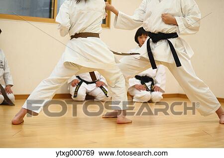 Stock Photo - Japanese kids karate class. Fotosearch