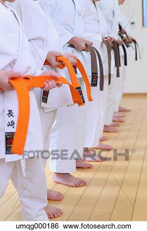 Japanese kids karate class View Large Photo Image Stock Photograph - Japanese kids karate class. Fotosearch