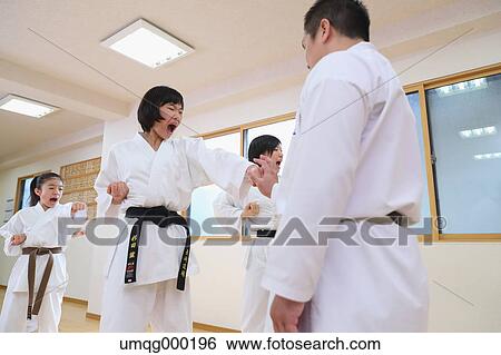 Japanese kids karate class View Large Photo Image Stock Photograph - Japanese kids karate class. Fotosearch