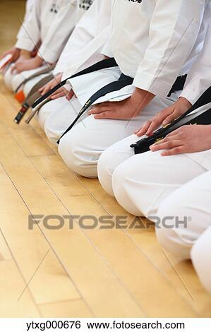 Japanese kids karate class View Large Photo Image Stock Photograph - Japanese kids karate class. Fotosearch