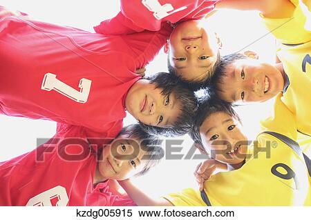 Japanese kids playing soccer View Large Photo Image Stock Photography - Japanese kids playing soccer. Fotosearch
