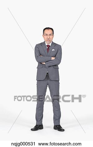 Japanese senior businessman on white background View Large Photo Image Stock Image - Japanese senior businessman on white background. Fotosearch