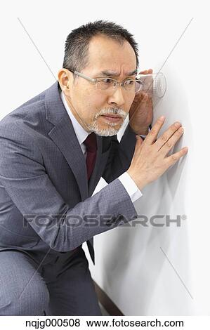 Japanese senior businessman on white background View Large Photo Image Stock Photo - Japanese senior businessman on white background. Fotosearch
