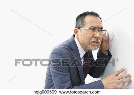 Japanese senior businessman on white background View Large Photo Image Stock Photo - Japanese senior businessman on white background. Fotosearch