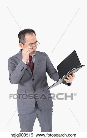 Japanese senior businessman on white background View Large Photo Image Stock Photo - Japanese senior businessman on white background. Fotosearch