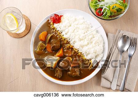 Japanese style curry and rice View Large Photo Image Stock Photograph - Japanese style curry and rice. Fotosearch