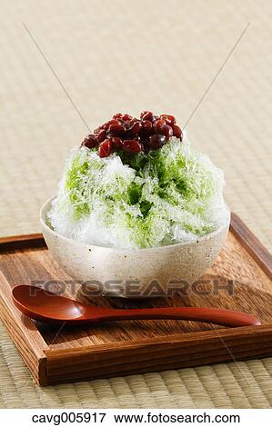 Japanese style shaved ice View Large Photo Image Stock Photo - Japanese style shaved ice. Fotosearch