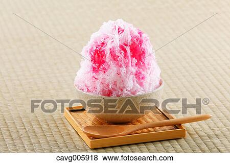 Japanese style shaved ice View Large Photo Image Stock Photo - Japanese style shaved ice. Fotosearch