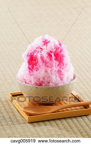 Japanese style shaved ice View Large Photo Image Stock Photo - Japanese style shaved ice. Fotosearch