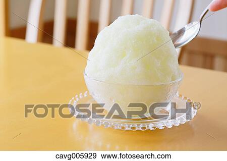 Japanese style shaved ice View Large Photo Image Stock Photo - Japanese style shaved ice. Fotosearch