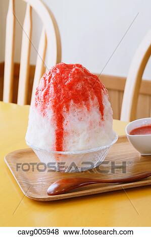 Japanese style shaved ice View Large Photo Image Stock Photo - Japanese style shaved ice. Fotosearch
